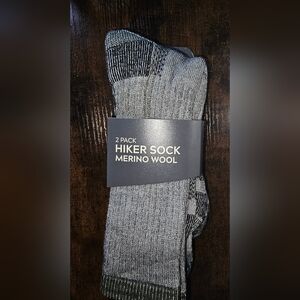 Alpine Design Merino Wool Hiker Socks - Black and Gray